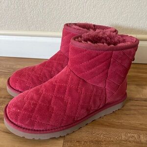 UGG Women’s Arden Quilted Mini Boots - Pink